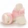 Cizmulite plusate ivoire cu roz pentru fetite (Marime Disponibila: 3-6 luni (Marimea 18 incaltaminte)) MBB255-8-ca