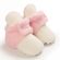 Cizmulite plusate ivoire cu roz pentru fetite (Marime Disponibila: 9-12 luni (Marimea 20 incaltaminte)) MBB255-8-ca