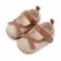 Pantofiori aurii cu fundita maro (Marime Disponibila: 3-6 luni (Marimea 18 incaltaminte)) ADd2665-2-p4