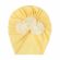 Caciulita tip turban cu floricele cu perlute aplicate (Marime Disponibila: 3-6 luni (Marimea 18 incaltaminte), Culoare: Verde) MBx-19068-c4