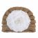 Caciulita crosetata tip turban cu floare aplicata (Marime Disponibila: 6-9 luni (Marimea 19 incaltaminte), Culoare: Maro) MDx-19093