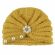 Caciulita crosetata tip turban cu perlute si strasuri (Marime Disponibila: 6-9 luni (Marimea 19 incaltaminte), Culoare: Bleumarine) MDx-19064