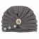 Caciulita crosetata tip turban cu perlute si strasuri (Marime Disponibila: 6-9 luni (Marimea 19 incaltaminte), Culoare: Gri) MDx-19064