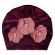 Caciulita tip turban din catifea cu flori aplicate (Marime Disponibila: 3-6 luni (Marimea 18 incaltaminte), Culoare: Vernil) MDx-19068
