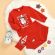 Pijama rosie pentru copii - Snowman (Marime Disponibila: 6-9 luni (Marimea 19 incaltaminte)) MDMS07