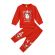 Pijama rosie pentru copii - Snowman (Marime Disponibila: 9-12 luni (Marimea 20 incaltaminte)) MDMS07