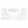 Set de masa cu doua scaune pentru copii si loc de depozitare jucarii Ecotoys WH135 - Alb EDEEDIWH135