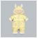 Combinezon galben din fas pentru bebelusi - Vacute (Marime Disponibila: 18-24 luni) MDTLYR15-1