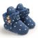 Cizmulite bleumarine cu stelute albe si cu nasturei (Marime Disponibila: 3-6 luni (Marimea 18 incaltaminte)) MDB260-4-ca