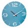 Ceas de perete colorat, analog, creat de designer, model CONTOUR, albastru, TFA 60.3047.14