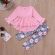 Compleu cu bluzita roz pentru fetite (Marime Disponibila: 2 ani) ADFSB33-R2