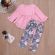 Compleu cu bluzita roz pentru fetite (Marime Disponibila: 2 ani) ADFSB33-R2