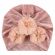 Caciulita tip turban din catifea cu flori aplicate (Marime Disponibila: 6-9 luni (Marimea 19 incaltaminte), Culoare: Verde) MDx-19068