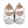 Pantofiori argintii cu fundita (Marime Disponibila: 6-9 luni (Marimea 19 incaltaminte)) LId2665-1-sa31