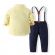 Costum pentru baietei cu papion si camasuta galbena (Marime Disponibila: 2 ani) ADtzb0496-1-DE2