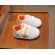 Adidasi albi cu insertie portocalie - Ratuste (Marime Disponibila: Marimea 22) ADQ-1-1-sa40