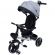 Tricicleta pliabila pentru copii Impera gri, scaun rotativ, copertina de soare, maner pentru parinti Kidscare SUPKCT_IMPERA_gri