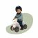 Jucarie din lemn 3 in 1 Vacuta DriveMe Soft: masinuta ride-on, premergator si carucior de jucarii MamaToyz JEMMtyz_rideonsoft2