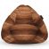 Fotoliu Units Puf Bean Bag tip para XL, impermeabil, indoor/outdoor, sac interior, cu maner, 90 x 85 x 65 cm, lemn maro BEANUNB-PR-XL-EXT-002