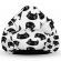 Fotoliu Units Puf Bean Bag tip para XL, impermeabil, indoor/outdoor, sac interior, cu maner, 90 x 85 x 65 cm, pisici alb-negru BEANUNB-PR-XL-EXT-075
