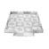 Covoras de joaca Puzzle 150x150 cm, Momi Zawi - Grey KRTMAED00013