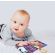 Cartea interactiva pentru bebelusi cu accesoriu de dentitie BabyJem (Model: cu fructe) JEMbj_7752