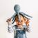 Jucarie copii Havi, Skiddou, caracatita de plus, 35 cm JEMsk_2100061