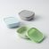 Set 3 boluri pentru hrana bebelusi Miniware Snack Bowl, 100% din materiale naturale biodegradabile, Aqua+Grey+Keylime JEMmw_MWSB3AGK