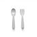 Set de tacamuri bebelusi Miniware My First Cutlery, 100% din materiale naturale biodegradabile, Dove Grey JEMmw_MWMFCG