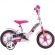Bicicleta copii Dino Bikes 10' 108 Sport alb si roz HUBDB-108L-0509-WP