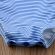 Costum de baie bleu cu dantela galbena (Marime: 100) JEMdrl_albgal4
