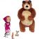 Set Simba Masha and the Bear Masha 12 cm cu ursulet de plus 25 cm si 4 animale HUBS109301073