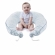 BabyNest/ Saltea reductor 5 in 1 BabyJem Cushion (Culoare: Visiniu) JEMbj_5257