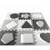 Puzzle din spuma, Jolly 3, 25 piese, 118,5 x 118,5 cm, Grey EKDmm5613