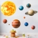 Sticker Decorativ Pentru Copii, Autoadeziv, Planete, Sistem Solar, 91x72 cm EKDWS63039