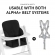 Perna reductor scaun hranire Alpha, Cosy Select, Waffle Pique Black EKDhk67811