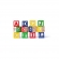 Jucarie din lemn - Caruciori cu cuburi, litere si stampile (35 piese)