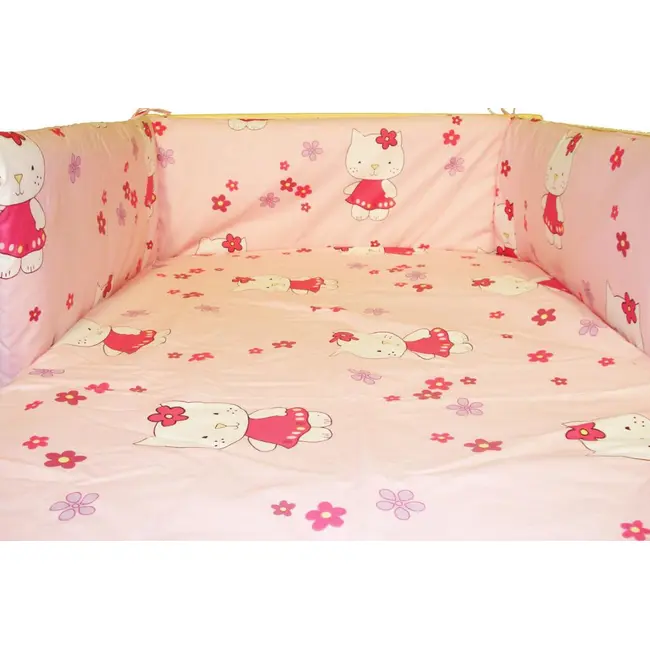 Lenjerie MyKids Little Cat Roz 5 Piese 120x60 - MYK00005702