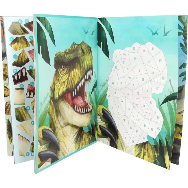 Carte de autocolante Dino World cu numere Depesche PT13243 BBJPT13243_Initiala