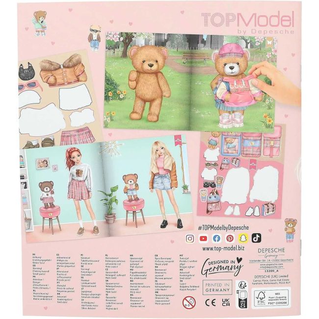 Carte de autocolante TOPModel Team Teddy Depesche PT13209 BBJPT13209_Initiala