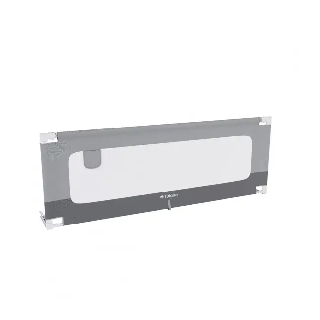 Bariera protectie pat copii culisanta, cu inaltime reglabila cover 180 cm, gri lvtk5903796014525