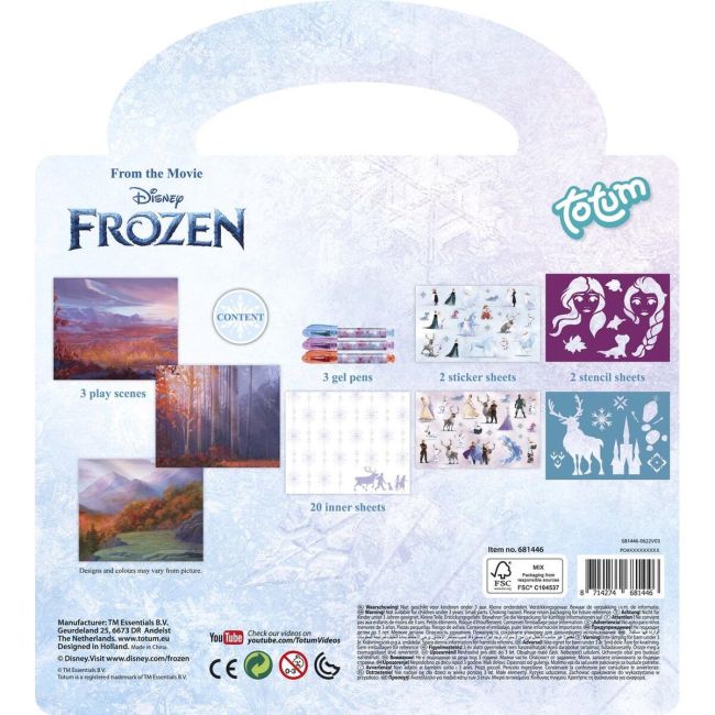 Carte de activitati & pixuri - frozen