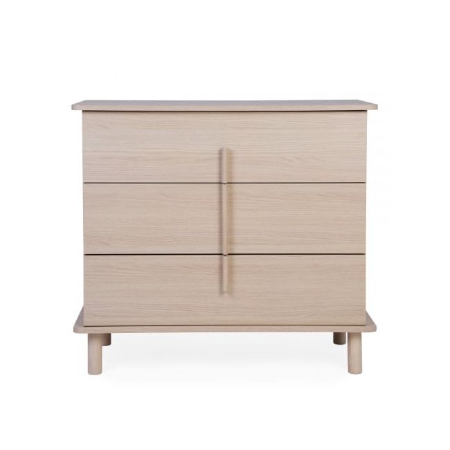Comoda Childhome Nordica Natural 85 x 50 x 95 cm cu masa de infasat ERFCH-KO3DNN