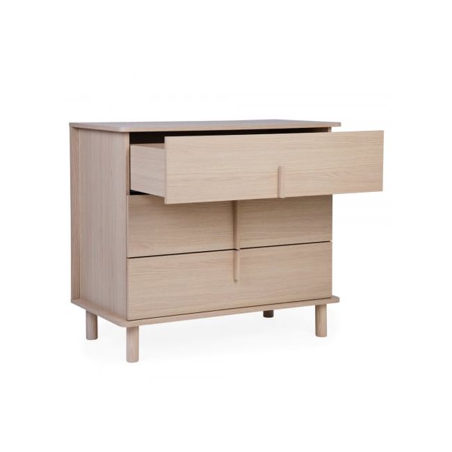 Comoda Childhome Nordica Natural 85 x 50 x 95 cm cu masa de infasat ERFCH-KO3DNN