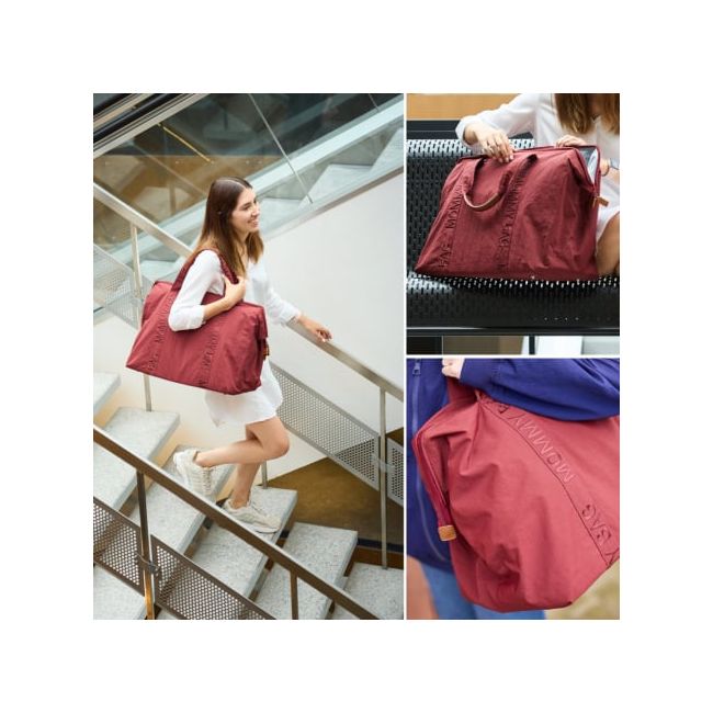 Geanta de infasat Childhome Mommy Bag Signature Urban Burgundy ERFCH-CWMBBSUBU