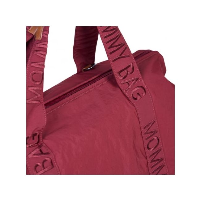 Geanta de infasat Childhome Mommy Bag Signature Urban Burgundy ERFCH-CWMBBSUBU
