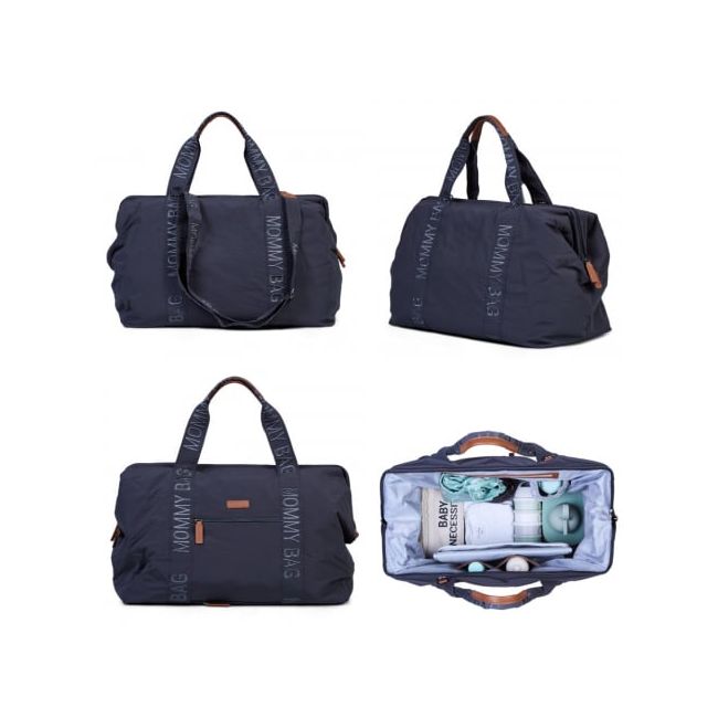 Geanta de infasat Childhome Mommy Bag Signature Urban Dark Grey ERFCH-CWMBBSUDG