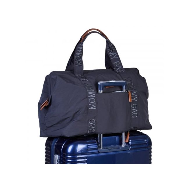 Geanta de infasat Childhome Mommy Bag Signature Urban Dark Grey ERFCH-CWMBBSUDG