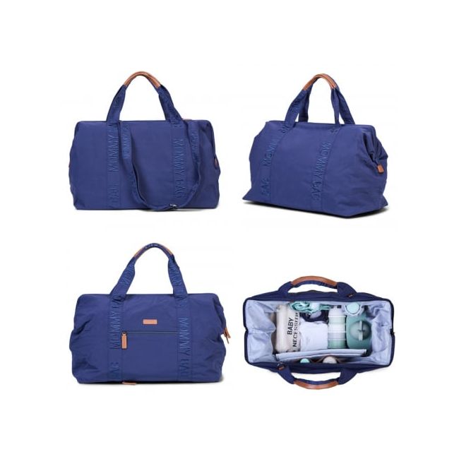 Geanta de infasat Childhome Mommy Bag Signature Urban Navy ERFCH-CWMBBSUNA
