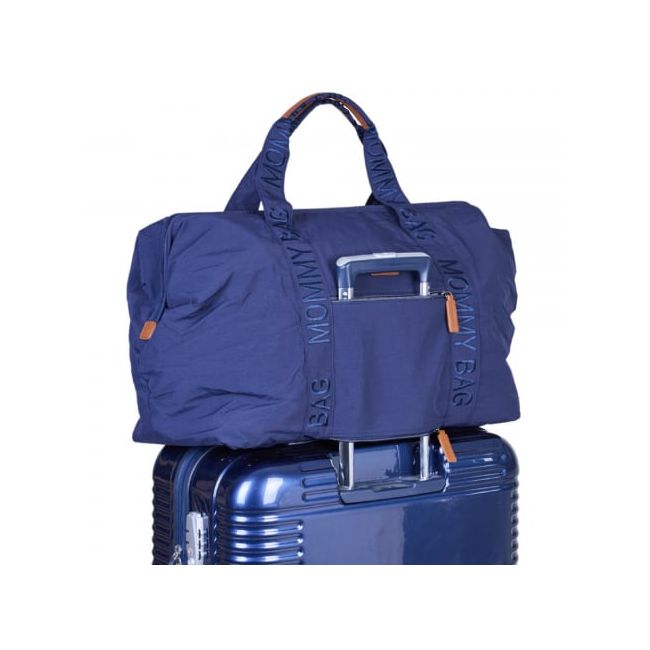 Geanta de infasat Childhome Mommy Bag Signature Urban Navy ERFCH-CWMBBSUNA